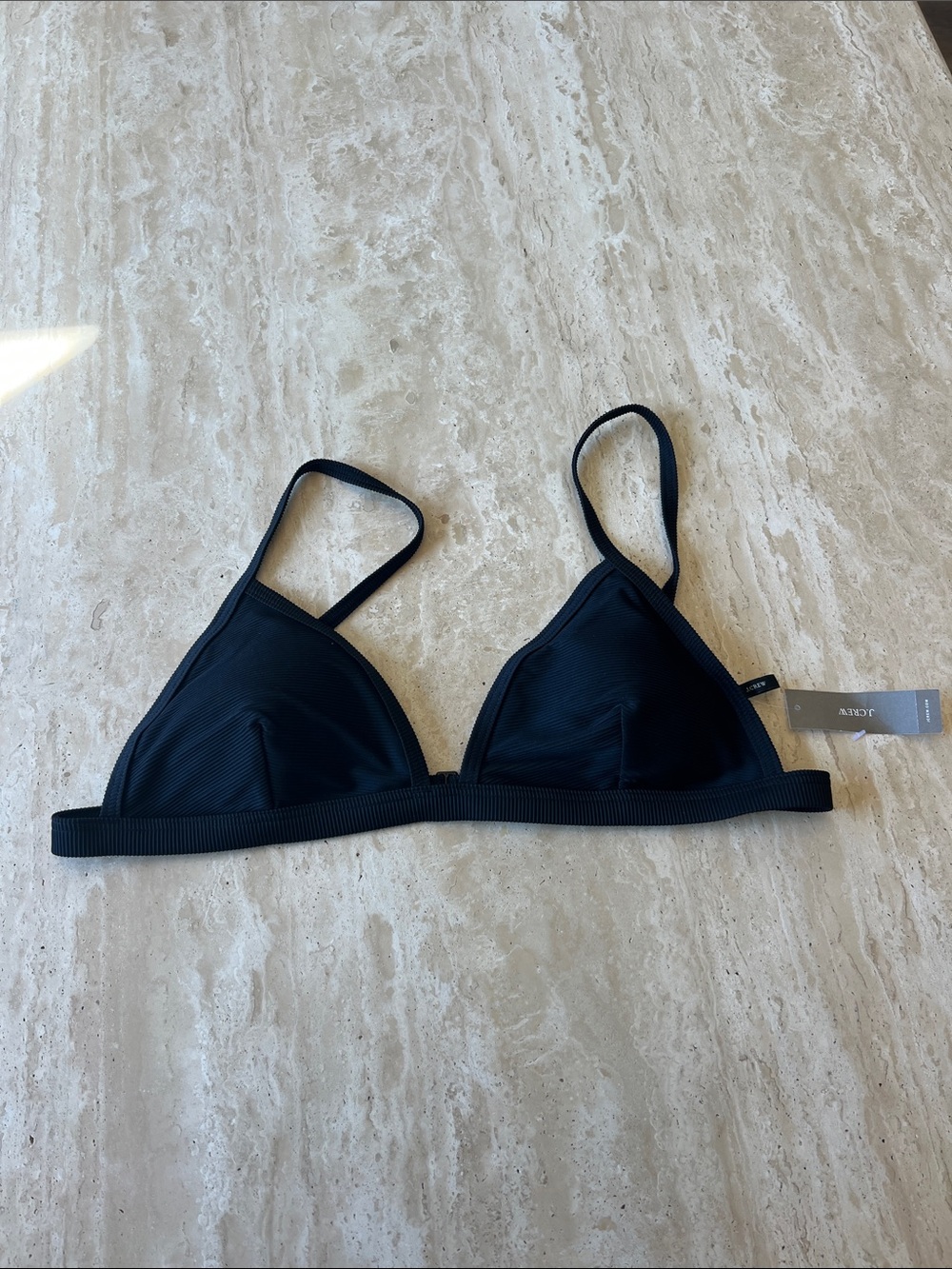 J. Crew Black Triangle Bralette